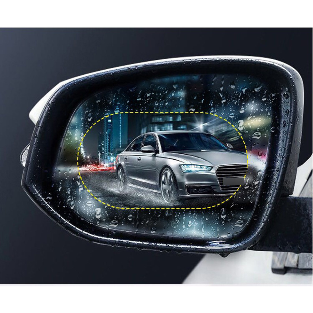Anti Glare Car Rearview Mirror Film - 1 пара водонепроницаемых защитных пленок для
