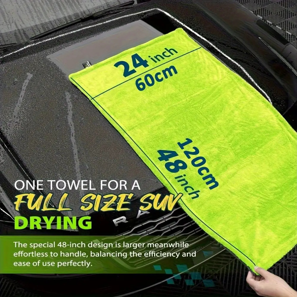 Microfiber Car Drying Towel Super Absorbent - 1400GSM сверхмощное сушильное полотенце для внедорожников,