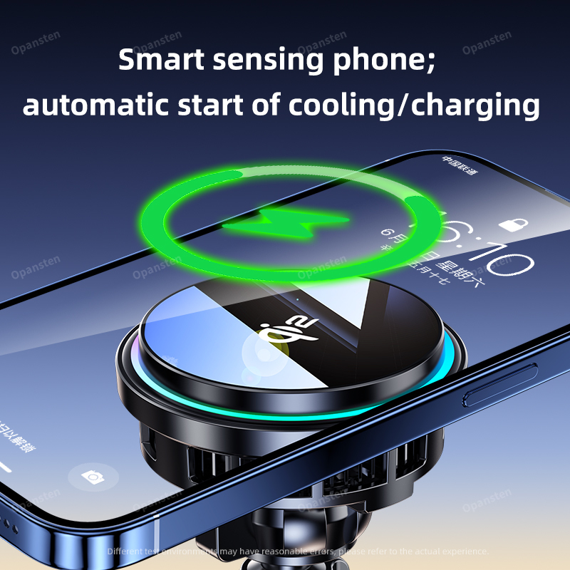 QI2 ледяное охлаждение закален – обзор и цена Wireless Car Charger Mount Fast Charging