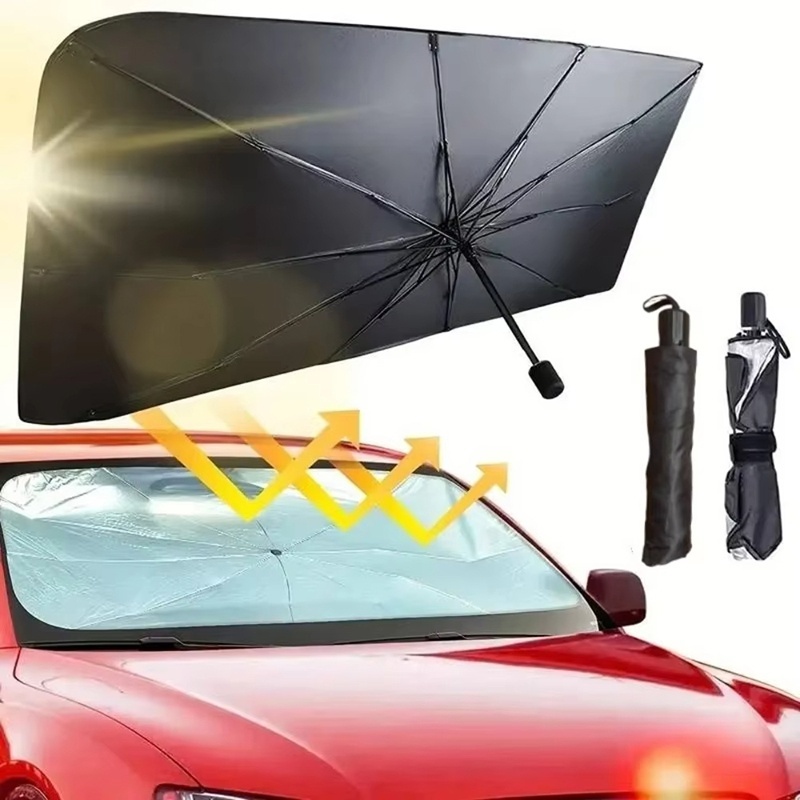 Универсальные удобные складные – обзор и цена Car Sunshade Windshield Umbrella Foldable