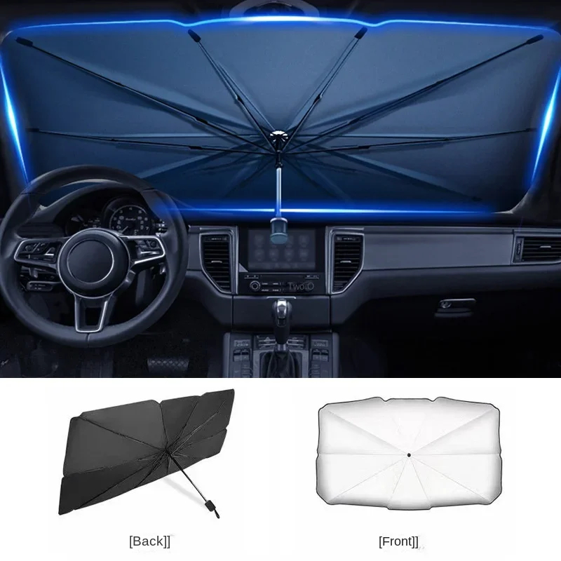Универсальные удобные складные – обзор и цена Car Sunshade Windshield Umbrella Foldable