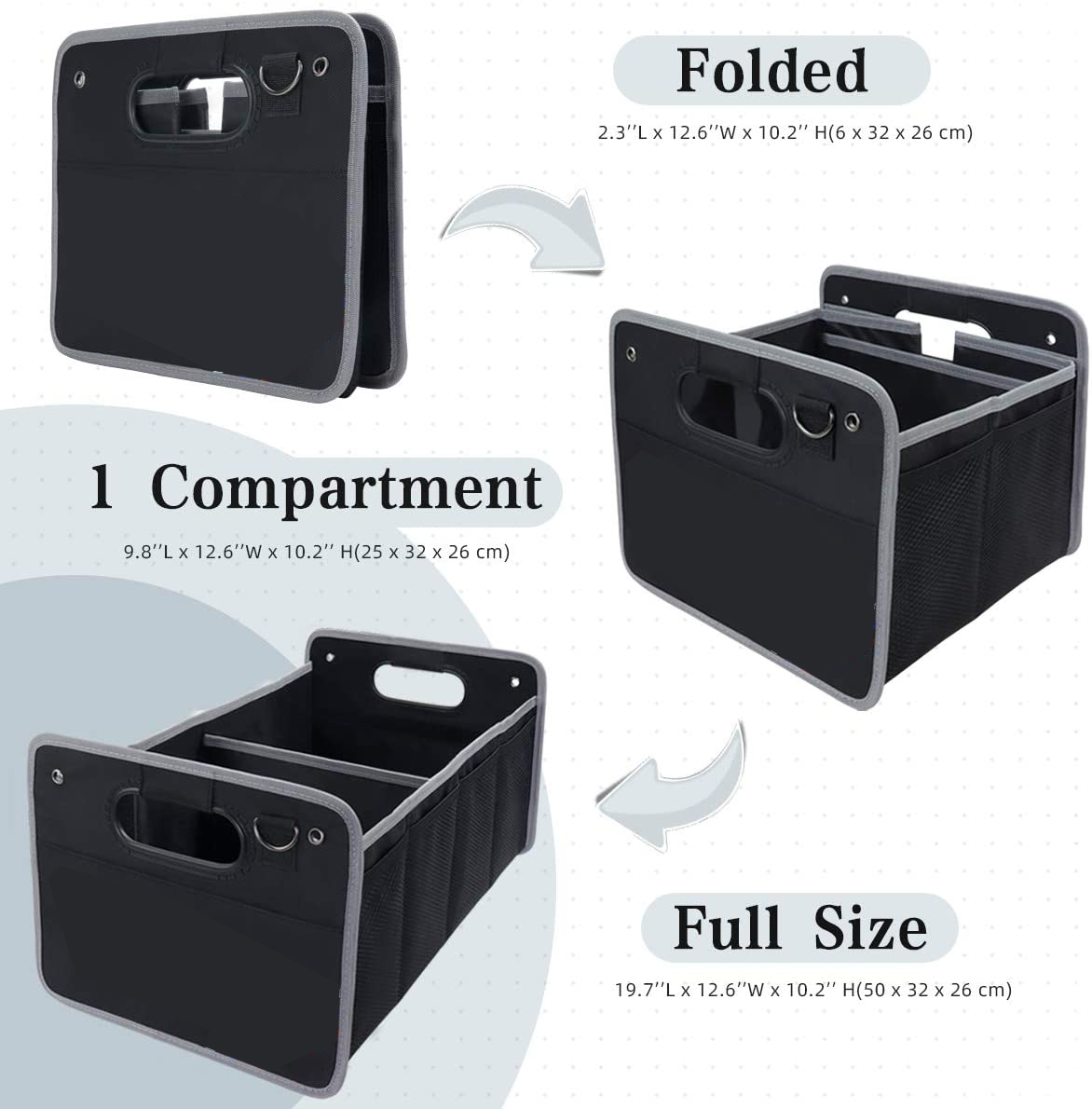 Универсальный складной автомоб – обзор и цена Car Trunk Organizer Foldable Storage Box