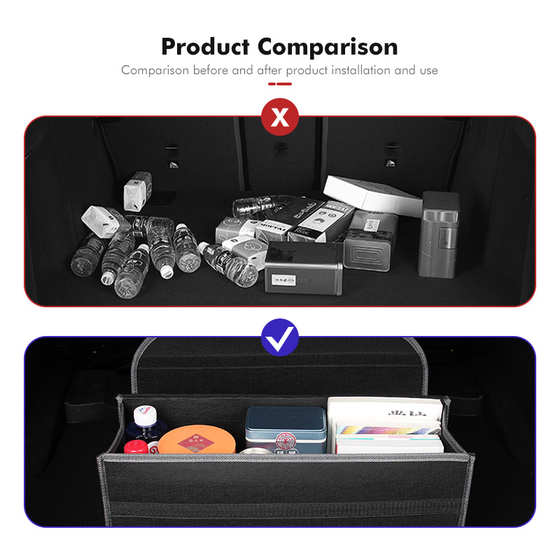 Складной войлочный органайзер  – обзор и цена Car Trunk Organizer Foldable Storage Box