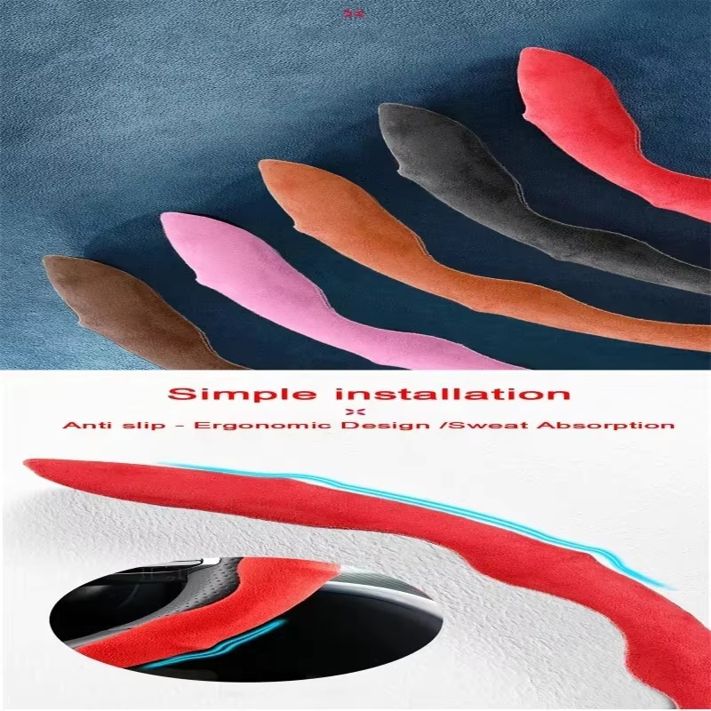 Чехол на руль из замши, 38 см, – обзор и цена Car Steering Wheel Cover Anti Slip Breathable
